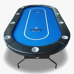 שולחן פוקר אליפטי מתקפל HOT HAND POKER סופרליג כחול שולחן פוקר אליפטי מתקפל HOT HAND POKER סופרליג כחול